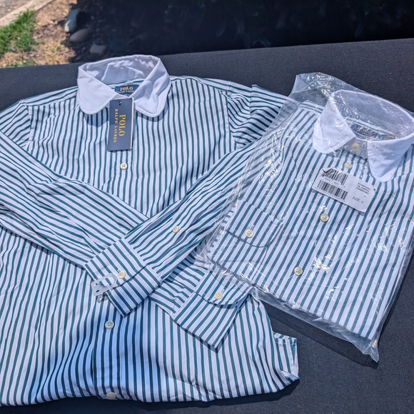 Ralph Lauren Tops - Ralph Lauren Women's Striped(Green) Shirt